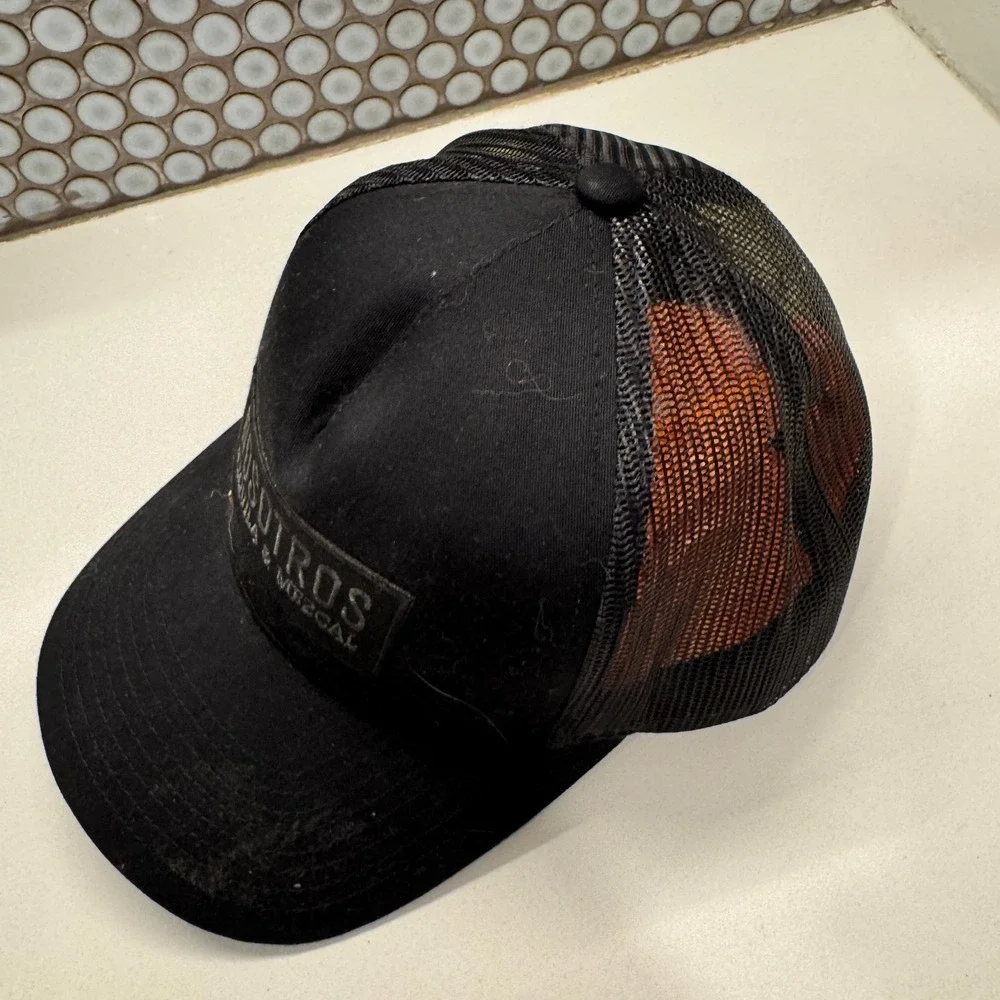 Nosotros Tequila Hat Cap‎ Black Embroidered Black Baseball Snap Back Alcohol